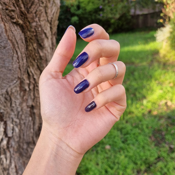 blue nail wrap mooi nails